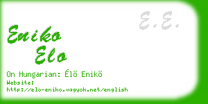 eniko elo business card